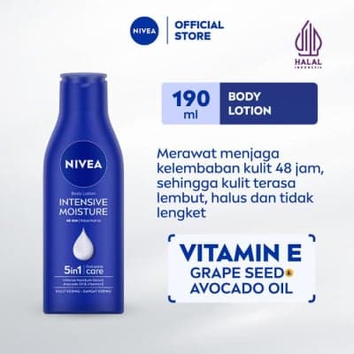 Nivea Intensive Moisture Lotion Pelembap Tubuh Kulit Kering 190 ml